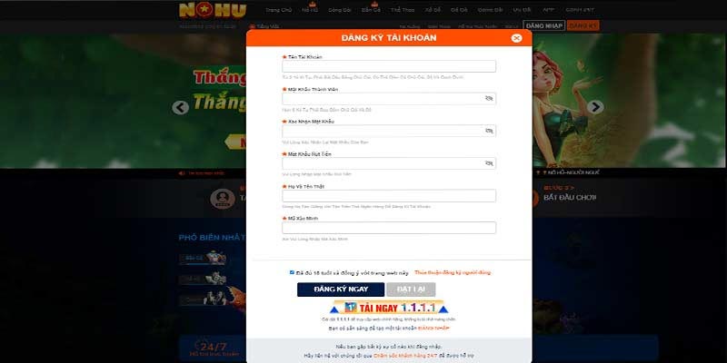 Chia sẻ cách đăng ký Nohu666 chi tiết nhất